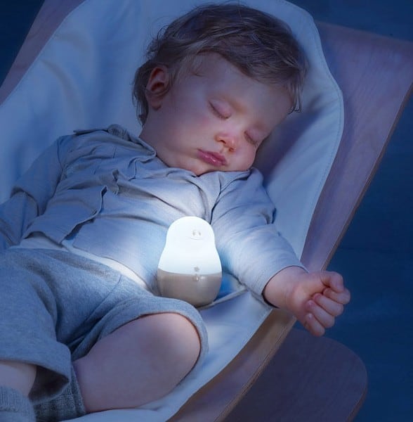Veilleuse nomade bébé/petit enfant rechargeable (sans fil) - Luminaire  portable rassurant avec détecteur de lumière