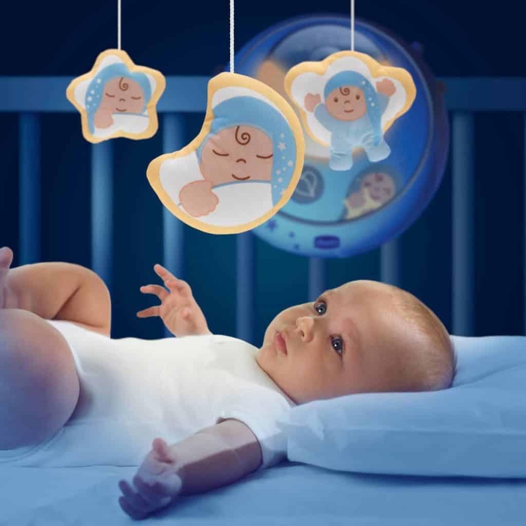 Mobile bébé BABYMOOV Mobile musical pour lit parapluie étoiles